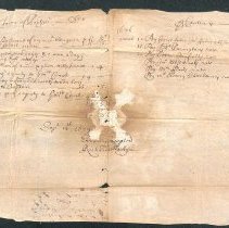 Portsmouth town accounts from 1676-1679 submitted by Richard Martin, including work manning the highway, rum, Leonard Weeks’ trip to Boston, and "deputy to General Court."